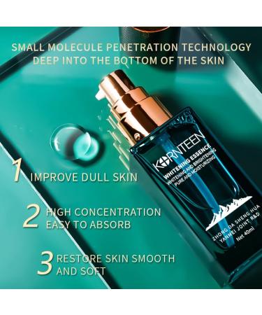 Switzerland KORNTEEN Brightening Essence Serum 40ml - Dark Spot Treatment Skin Brightener & Moisturizer with Gentiana Scabra Extract - Buy Online on GoSupps.com