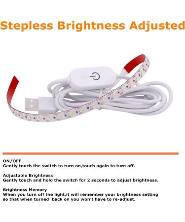 GELENZ 30 LED Sewing Machine Light Strip Kit 6000k Cold White with Touch Dimmer & USB Power (2 Pack) - Buy Online on GoSupps.com