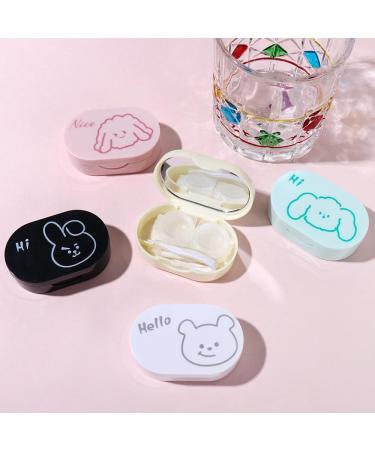 5 Pack Contact Lens Cases - 4 In 1 Travel Box with Mirror & Tweezers for Outdoor & Daily Use - Buy Online on GoSupps.com