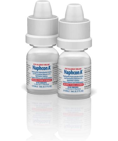 Naphcon-A Eye Drops Twin Pack 2 x 0.17 Fl Oz - Fast-Acting Allergy Relief - Buy Online on GoSupps.com