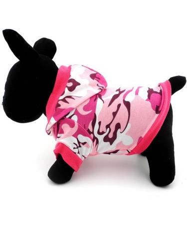 Buy Smalllee Lucky Store Hooded Camouflage Shirt for Small Dogs | Pink T-Shirt for Chihuahua Yorkshire Poodle & Cats | Perfect for Girls - Size L Mini-L (46cm Breast 35cm Back) - Buy Online on GoSupps.com