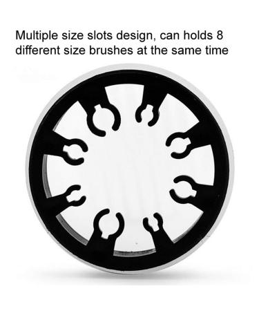 Nail Art Brush Cleaner Cup - UV Gel Polish Remover Pot with Multiple Size Slots - Black Lid - Buy Online on GoSupps.com