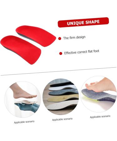 FOMIYES Orthotic Insoles for Fallen Arches - 2 Pairs for Men & Women Comfortable Plantar Support Disposable Red Heel Insoles - Buy Online on GoSupps.com