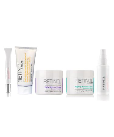 Robanda Retinol Collection - Day and Night Creams Hand Treatment Eye Gel and Renewal Serum