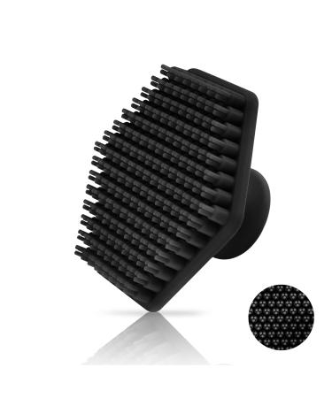 Silicone Face Scrubber  New Upgrade Gentle Rubber Face Scrubber Exfoliator  Sud Scrub for Cleansing and Exfoliating Can Removes Dead & Dry Skin  Silicone Face Scrubber for Men and Women (Black)