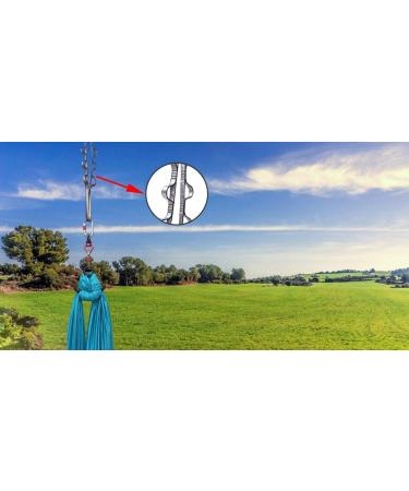 FOSER 2pcs Daisy Chains Yoga Hammock Extension Straps - Adjustable 23KN Nylon Climbing Sling for Fitness, Pilates, and Exercise - Gray - Buy Online on GoSupps.com