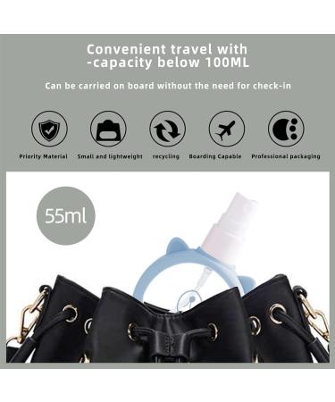 Spray Bottle 55ml Travel Size Cartoon Spray Bottle Fine Mist Leak Proof Makeup Bottle with Lid Perfume Spray Bottle for Moisturizing Water Hair Spray Blue - Buy Online on GoSupps.com