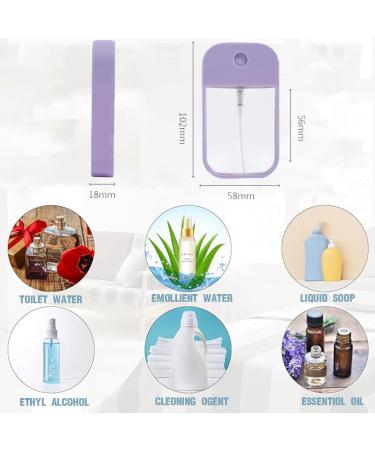 CISKHQR 4 Pieces Mini Glass Perfume Bottle Reusable Perfume Atomizer Bottle Oils and Fixing Agents for Cosmetic Liquids Perfume Samples - Buy Online on GoSupps.com