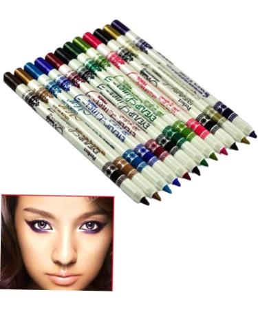 Healvian 2pcs 12 Lip Eyeliner Pencil Waterproof Eyeliner Pencil Shimmer Eyeliner Flash Suit Glitter Eyeliner - Buy Online on GoSupps.com