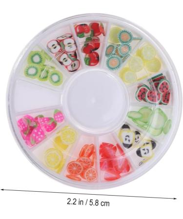 Mikinona 12 Nails Decoration Fruit Decor Nail Art Decoration Nail Decorations for Nail Art Polymer Clay Slices for Nail Diy Decoration for Nail Manicure Accessories - Buy Online on GoSupps.com