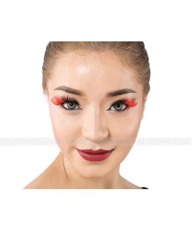 Shop EMILYSTORES Red Black Eyelashes - Perfect for Queen of Hearts Costume | Halloween Accessories - Buy Online on GoSupps.com