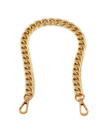 Mini Copper Purse Chain Shoulder Crossbody Strap Bag Accessories Charm  Decoration (Gold, 18'')