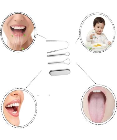 Lijuanwang Tongue Cleaner - 3 PCS Stainless Steel Tongue Scraper Brush for Bad Breath Relief - Buy Online on GoSupps.com