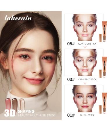 Cruelty-Free Vegan Contour Stick - Natural Matte Finish Bronzer Cream - Lightweight & Blendable - 0.41 Fl Oz - Buy Online on GoSupps.com