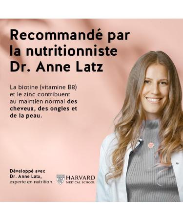 Gummies Biotine Ah-mazing Hair Vitamines pour les Cheveux la Peau et les Ongles 5000 g de Biotine Zinc Vitamines B6 B9 C E 60 Unit s (2 Mois) Vegan Sans Sucre Bears with Benefits - Buy Online on GoSupps.com
