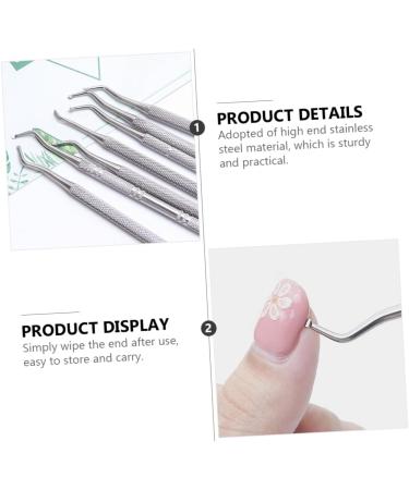 Beavorty 1 Set Manicure tools reverse curved fine tip cuticle tool metal nail pusher cuticle spoon cuticle stick pusher manicure nail trimmer dead skin remover Stainless steel Shaper major - Buy Online on GoSupps.com