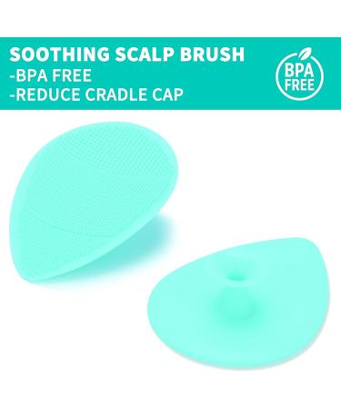 Goat Baby Hair Brush Set with Wooden Comb and Silicone Bath Brush - Safe Natural Hair Care Kit for Newborns and Toddlers - Buy Online on GoSupps.com