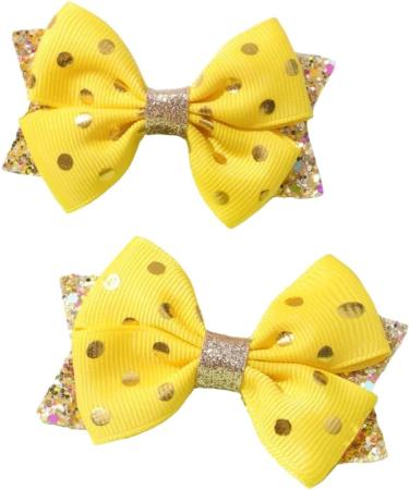 New 2025 2Pcs Glitter Hair Bow Clips For Ribbon Hairpin Barrettes Handmade Ice Cream Bowknot Hair Clips Girs Hair Accessories Jewelry Fashion Accessories Creative Gift - Buy Online on GoSupps.com