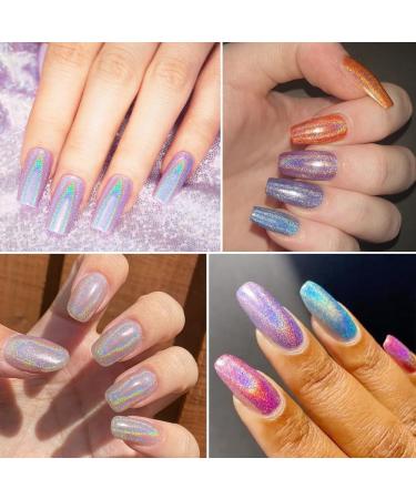 8pcs Giltter Gel Nail Polish Set Holographic for Manicure Semi Permanent Soak Off UV Laser Shining Gel Varnish Nail Art - (Color: LS9DMY-8PCS) - Buy Online on GoSupps.com