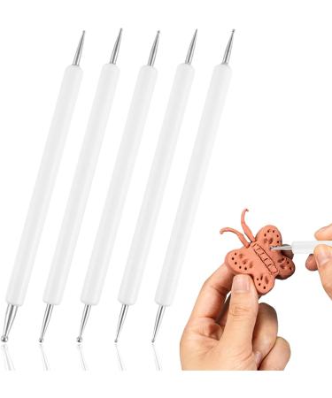 SculptZen 5 Pcs Embossing Tool Set with Different Size Double End Embossing Stylus Tracing Dotting Tool for Embossing Art Carbon Transfer Paper Mandala Rock Painting Pottery Clay DIY Craft Nail Art - Buy Online on GoSupps.com
