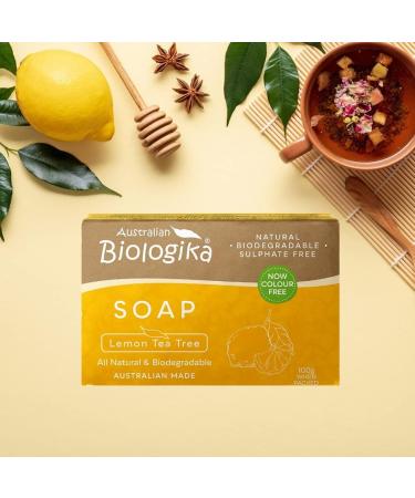 Biologika Lemon Scented Tea Tree Soap Bar 100g - Buy Online on GoSupps.com