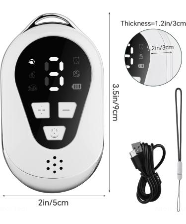 Tomorotec Handheld Sleep Aid Device - Stress Relief & Mind Relaxation | 4 Soothing Sounds 9 Intensity Levels | Portable Sleep Enhancer for Sports & Relaxation (White - Buy Online on GoSupps.com