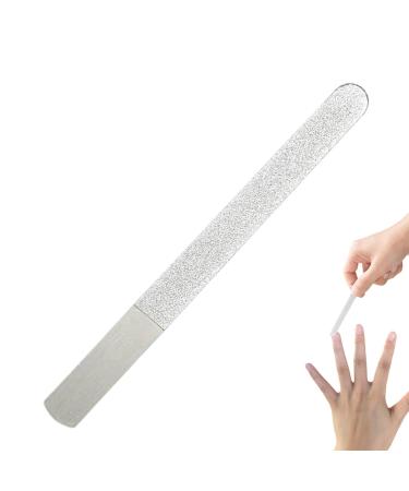 Professional Nail Files | Stainless Steel Manicure Files for Home Salon or Travel Use - Manicure Tool for Men and Women A-12 corto