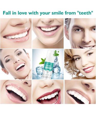 Teeth Whitening Cleansing Foam 60ml | Baking Soda Intensive Stain Removal | Travel-Friendly Oral Care Replacement - Buy Online on GoSupps.com