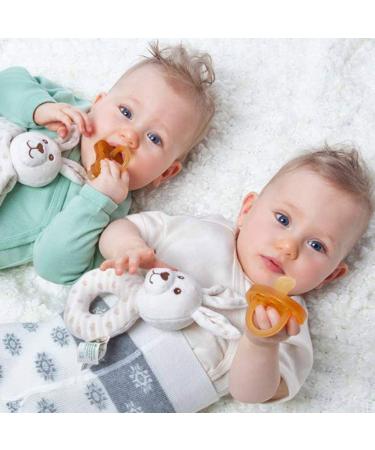 Buy Gruenspecht ORGANIC Natural Rubber Pacifiers - Set of 2 Soft Heart-Shaped Shield Orthodontic Design for 6-18 Months - Buy Online on GoSupps.com