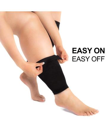 Zeta Plus Size Short Length Compression Socks for Wide Calves - XL Black | Graduated Compression & Comfort for Women - 1 Pair - Buy Online on GoSupps.com