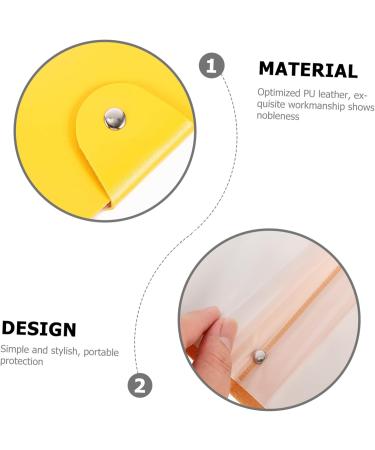 Mikinona 2pcs Nail Art Card Holder Plate Holder Nail Plate Organizer Bag Stamping Plates Organizers Stamping Plates Storage Bag Nail Stamp Nail Art Stamper Pouch Pu Embossed Photo Album Yellow 14.5X9.5X1.8CM - Buy Online on GoSupps.com