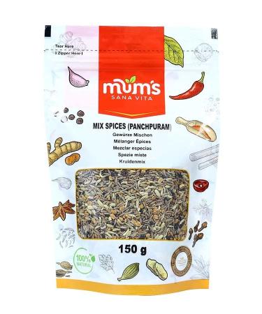 Mum's Premium Mixed Spices Panchpuran (Five Mixed Whole Spices - Panch Puran panchphoran) 150g - Buy Online on GoSupps.com