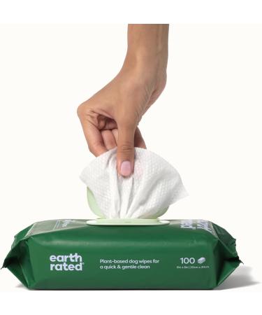 Earth Rated Biodegradable Dog Wipes - Lavender Scent 400 Count - Easy Use for Paws Body & Butt - Eco-Friendly Pet Care - Buy Online on GoSupps.com