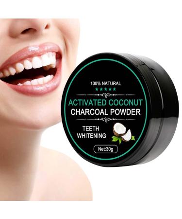Teeth Whitening Powder, 50g Natural Charcoal Teeth Whitener, Activated Charcoal Powder, Safe Stain Remover for Gums, Enamel and Alternative Toothpaste