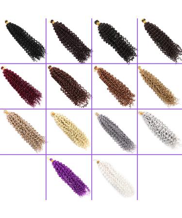 Art Hair Extensions - 35.6 cm Afro Curls Rotated Crocheted Ombre Braiding Hair in Burgundy Pink Gray Green & Blond - 14 Inches - Buy Online on GoSupps.com