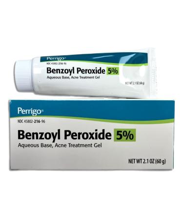 Perrigo 5 Percent Benzoyl Peroxide Acne Treatment Gel 60gm Tube by Perrigo