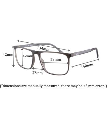 Medolong Anti Blue Light Reading Glasses - Progressive Multifocus RG78 C2 +1.50 Down +4.00 - Blue Light Blocking & Anti-Moore Lens - Buy Online on GoSupps.com