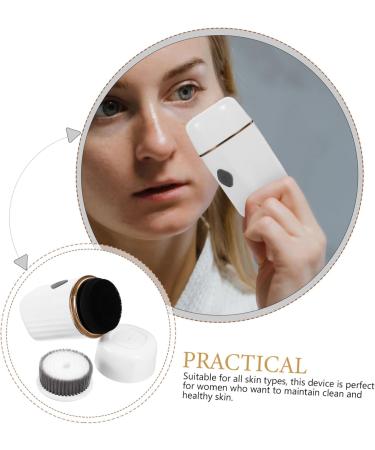 Housoutil Electric Facial Brush Face Scrubber Electric Face Scrub Brush Face Brush Face Cleaner Brush Rubber Face Scrubber Exfoliating Face Cleansing Brush Tool White The Face Silica Gel - Buy Online on GoSupps.com