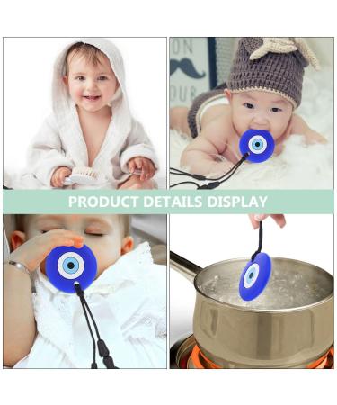 FOMIYES 2pcs Blue Evil Eye Sensory Chew Necklaces for Kids - Oral Motor Teether Silicone Necklace for Boys and Girls - Buy Online on GoSupps.com