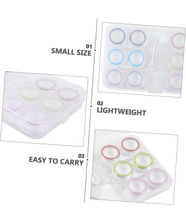 Buy Healvian Lens Container - Glass Pearls Storage Case for Contact Lenses | Travel-Friendly Lens Holder | Durable & Stylish Glasses Care Box - Buy Online on GoSupps.com