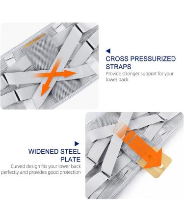 ZWEBY Adjustable Lower Back Support Belt | Breathable Lumbar Support for Men & Women | Ideal for Work Office & Sports | Black (L) - Buy Online on GoSupps.com