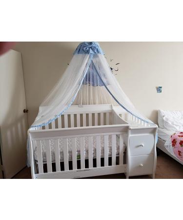 JOYLIFE Baby Toddler Bed Crib Dome Canopy Netting - Blue | Protects Against Insects and Mosquitoes - Buy Online on GoSupps.com