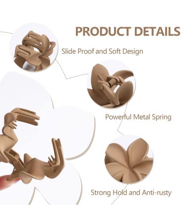 Matte Daisy Flower Hair Claw Clips - 6 Pack Floral Hair Clips for Women & Girls - Buy Online on GoSupps.com