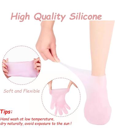 KASESSS 1 Set Silicone Hand and Foot Moisturiser Socks Moisturising Socks for Women Spa Moisturising Gloves and Socks Reusable Moisture Socks Soft Foot Cream Socks for Softening Rough Skin - Buy Online on GoSupps.com