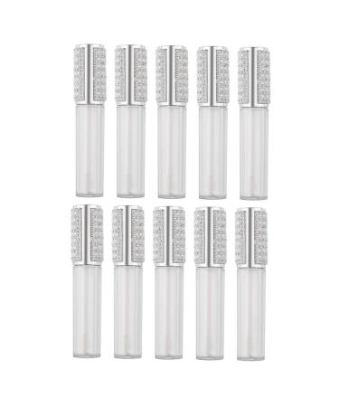 Healvian 10 pi ces Tubes Vides pour Gloss L vres clat R cipient Transparent Rechargeable pour Maquillage Tube Brillant L vres Compact et L ger