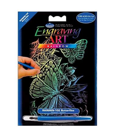 Royal Brush RAINMIN102 Engraving Rainbow Mini Butterflies, Multicolor - Buy Online on GoSupps.com