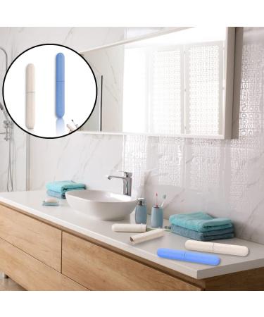 2 Pcs Toothbrush Case Toothbrush Case Travel Cover Plastic Travel Toothbrush Cover Replacement Toothbrush Storage Case Portable Travel Toothbrush Holder for Home Travel Hiking - Buy Online on GoSupps.com