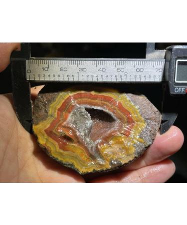 Natural Crystal Rough Red Battle Blood Agate Rough China Agate Crystal Achat Geode Specimen 170g RD45 - Buy Online on GoSupps.com
