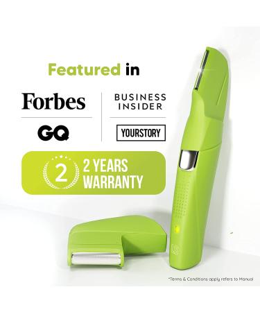 Letsshave Electric Ball Hair Trimmer for Men | Rechargeable Body & Groin Shaver | 90min Run Time | V-Shaped Head | Anti-Snagging Blade | IPX7 Waterproof Groomer - Buy Online on GoSupps.com