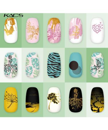 KADS Nail Stencil & Stamping Plate - Fashion Series Nail DIY Tool for Stunning Manicure Decoration (FA057) - Buy Online on GoSupps.com